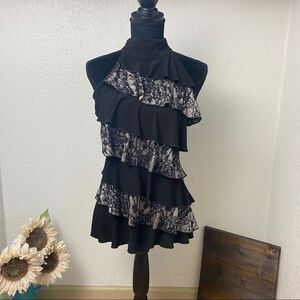 Ruffle Lace Halter - SMALL - *NWT*